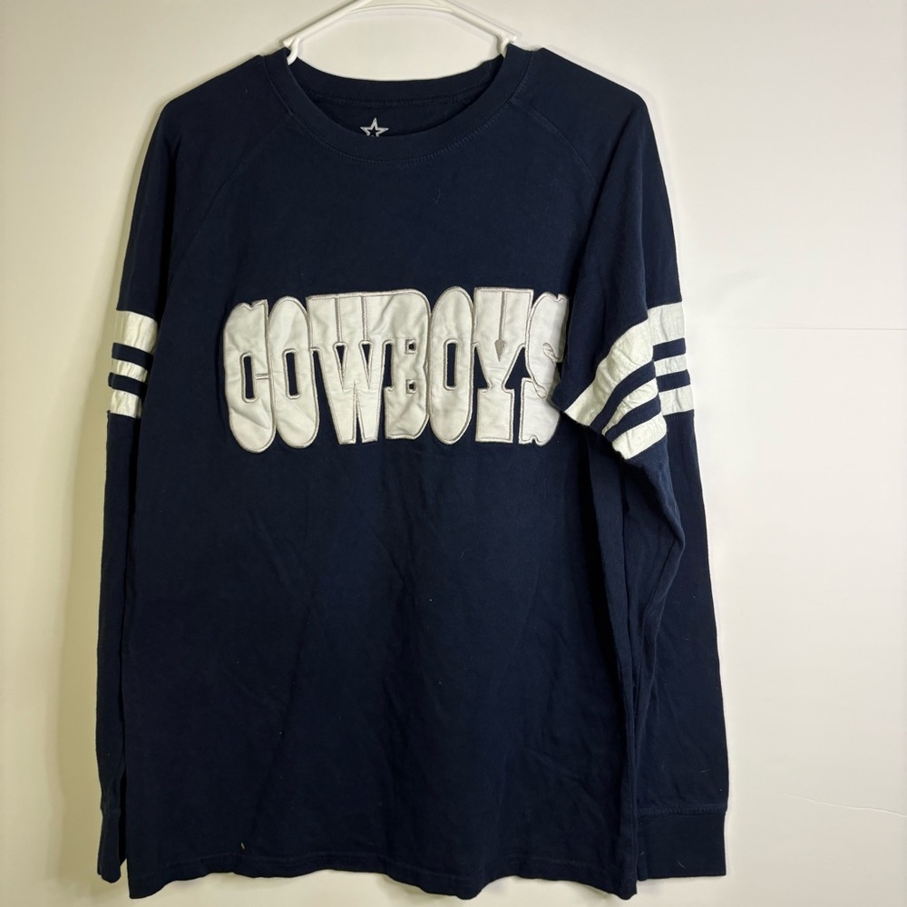 NFL Dallas Cowboys Navy Shirt with White Logo Size Small